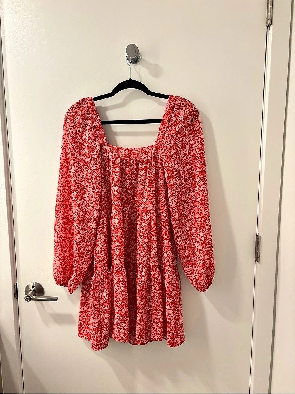 ASOS Floral Mini Dress Red & Pink Size Small